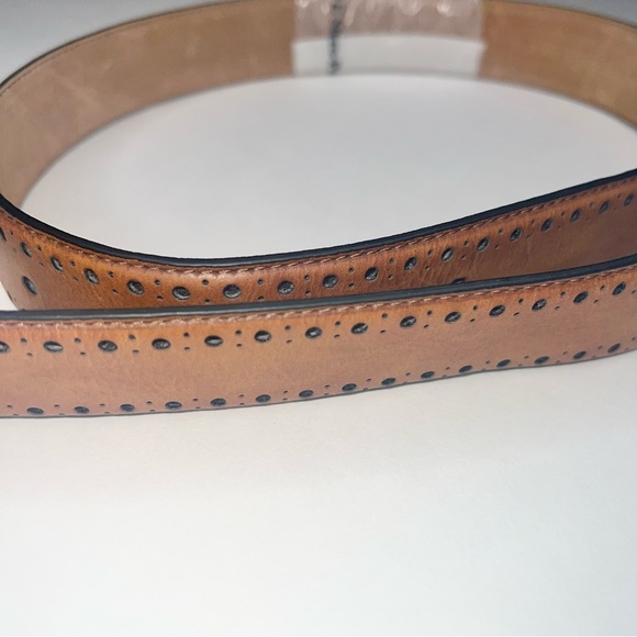 NWT COLE HAAN SIZE 34 BELT TAN BOHO WESTERN ACCESSORIES - Picture 2 of 7